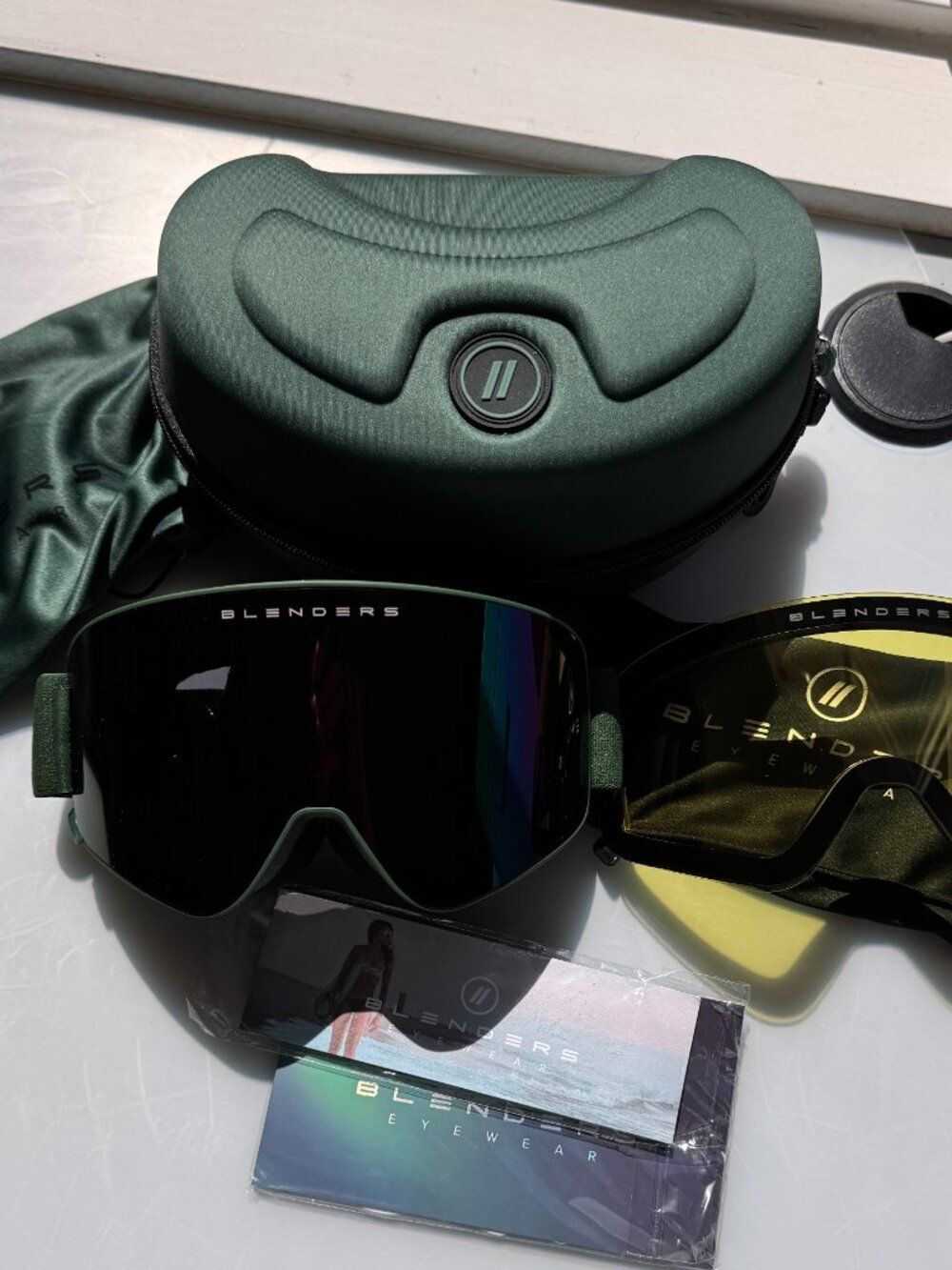 NWT - Blenders Eyewear Goggles Army Green - 2 Lens - Picture 4 of 8
